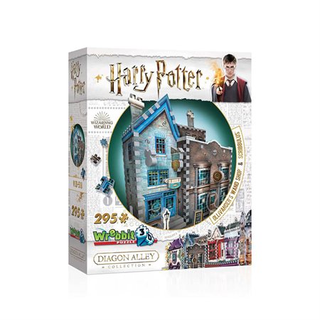 Casse-tête WREBBIT 3D: Harry Potter -  Ollivander & Scribbulus (295 pièces)